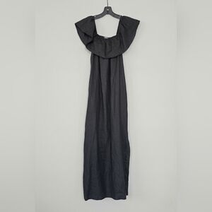 WHITE LABEL the white company 100% linen off shoulder maxi dress